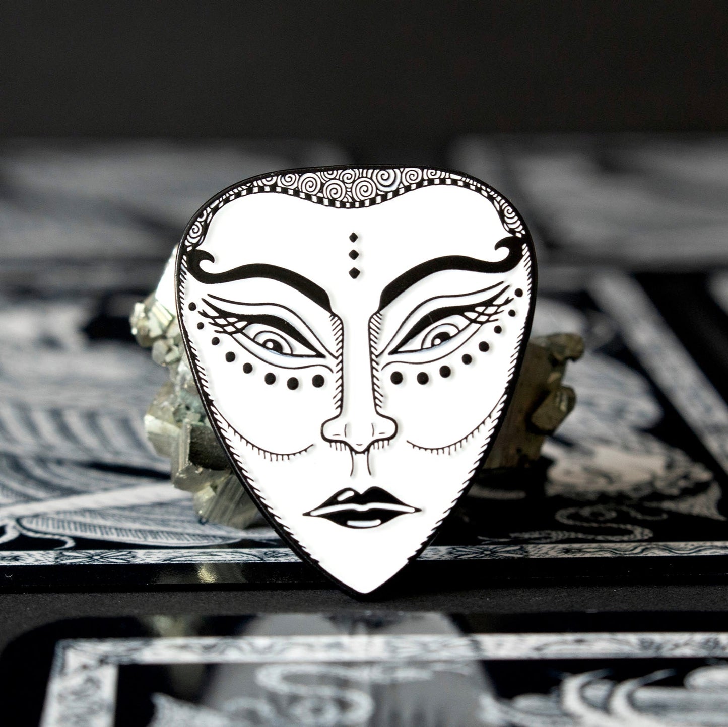 MYSTIC ISLANDS MASK PIN