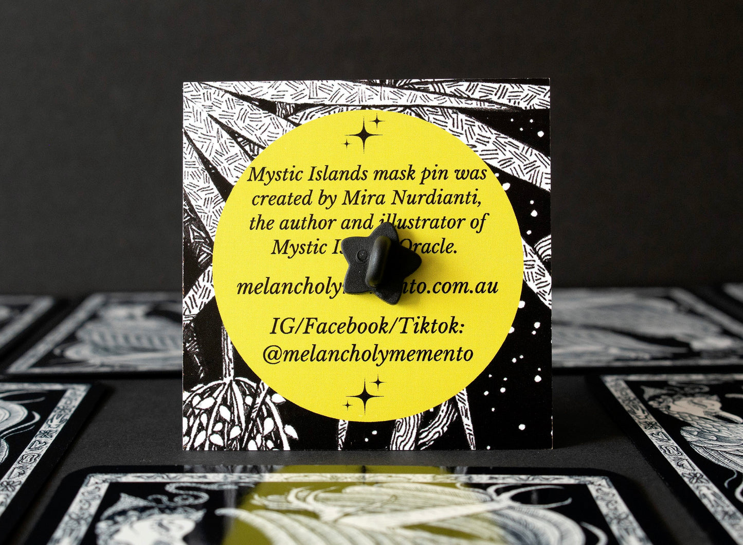 MYSTIC ISLANDS MASK PIN