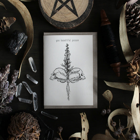 BEAUTIFUL POISON GREETING CARD