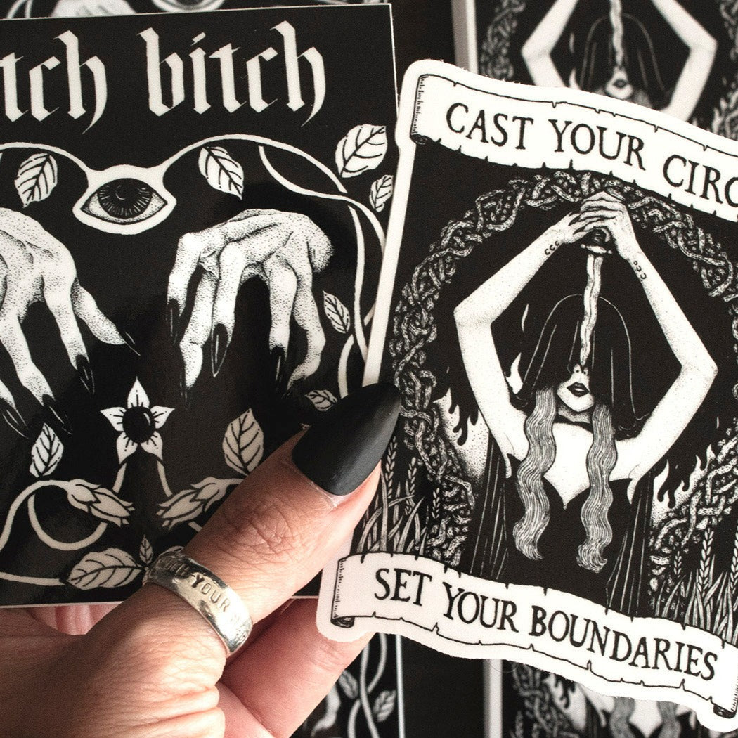 WITCHY VINYL STICKER