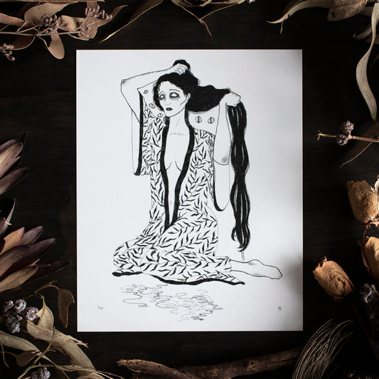 HAIR ART PRINT