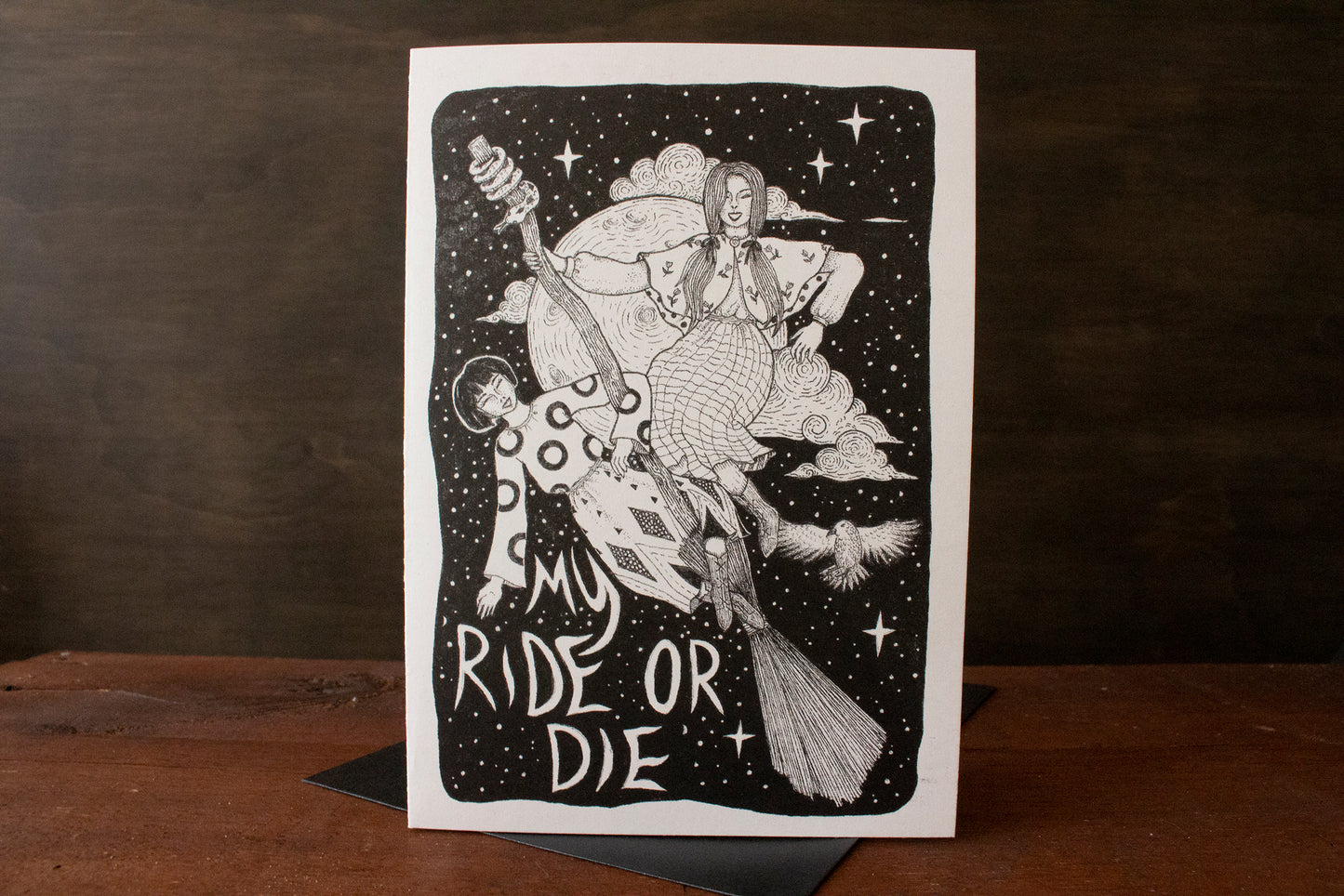 RIDE OR DIE GREETING CARD