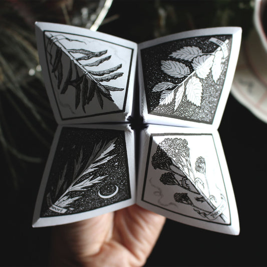 PLANT MAGIC ORIGAMI FORTUNE TELLER [PRINTABLE]