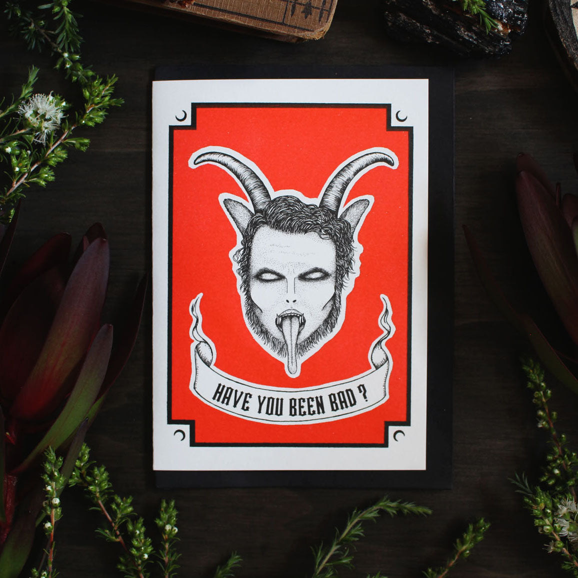 "HAVE YOU BEEN BAD?" KRAMPUS GREETING CARD