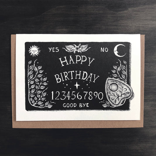 OUIJA BIRTHDAY GREETING CARD