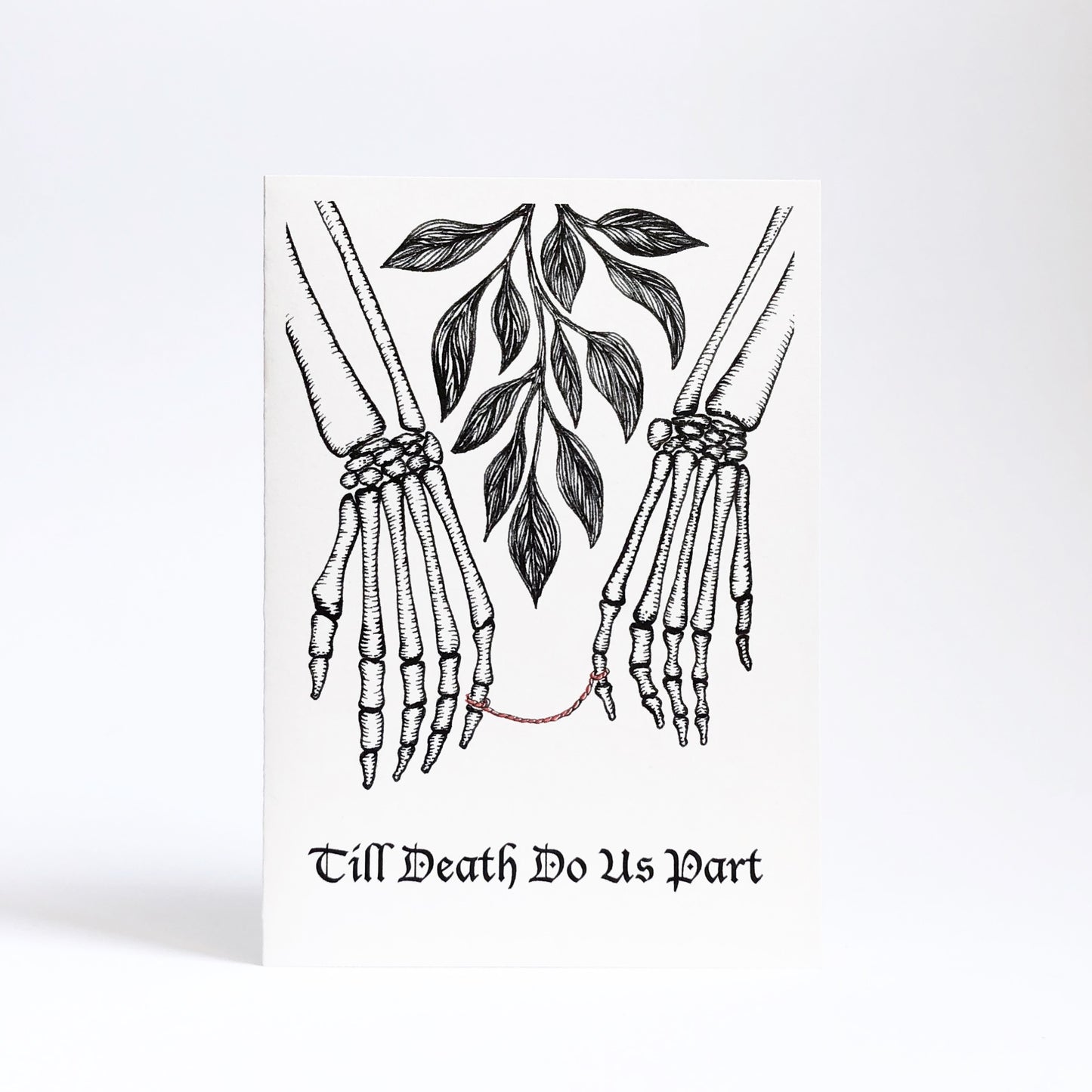 TILL DEATH DO US PART ENGAGEMENT GREETING CARD