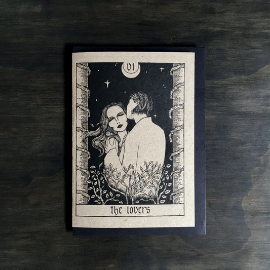 THE LOVERS TAROT GREETING CARD